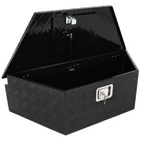 Asf17625ed757r As-speedfather Trailer Tongue Tool Box Aluminum Pickup Truck Bed Storage 39 Inch X16.5 X12