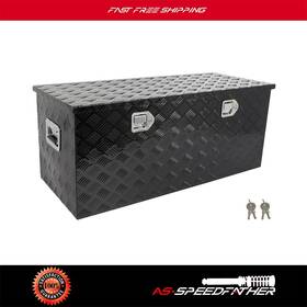 Asf183ed165r74 As-speedfather Aluminum 44 Inch X 18 X18 Storage Tool Box With 2x Lift Air Rod Fits Truck Garage Home