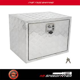 Asf183ed175r74 As-speedfather Aluminum 24 Inch X 18 X18 Storage Tool Box With 2x Chain Fits Truck Garage Home Office