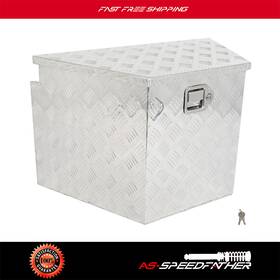Asf183ed181r74 As-speedfather Aluminum 29 Inch X 17 X18 Storage Tool Box With 1x Chain Fits Truck Garage Home Office