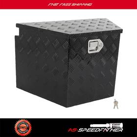 Asf183ed182r74 As-speedfather Aluminum 29 Inch X 17 X18 Storage Tool Box With 1x Chain Fits Truck Garage Home Office