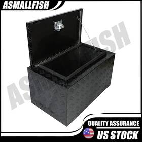 Dd4162 Asmallfish 30 Inch Black Aluminum Pickup Truck Trunk Camper Underbody Tool Box Storage Locks