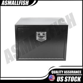 Dd4196 Asmallfish 18 Inch X 24 Black Iron Underbody Truck Storage Tool Box With Lock
