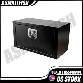 Dd4248 Asmallfish 24 Inch X 12 14 Black Underbody Truck Trailer Storage Tool Box With Lock