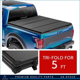 Aup0101166655oma Asucarparts Hard 3-fold Truck Bed Tonneau Cover For 2016-2022 Toyota Tacoma 5ft Short