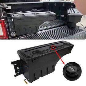 Aup1752650ma Asucarparts Truck Bed Storage Tool Box L Side For 20-22 Jeep Wrangler Gladiator With Code Lock