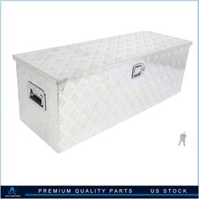 Aup183162cap Asucarparts 44 Inch X15 Aluminum Storage Tool Box With 2x Chain For Truck Garage Home Office