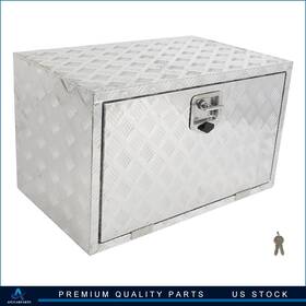Aup183177cap Asucarparts 30 Inch X18 Aluminum Storage Tool Box With 2x Chain Fits Truck Garage Home Office