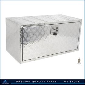 Aup183179cap Asucarparts Aluminum 36 Inch X 18 X18 Storage Tool Box With 2x Chain Fits Truck Garage Home Office