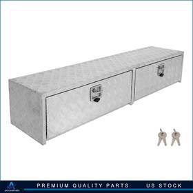 Aup183186cap Asucarparts Aluminum Storage Tool Box 72 Inch X13 X16 4x Chain And 2x Lock Fits Truck Garage Rv