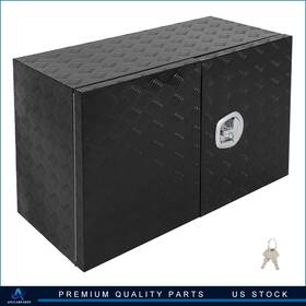 Aup183205cap Asucarparts 36 Inch X18 X24 Aluminum Storage Tool Box With 2x Chain Dovetail Lock For Garage Rv