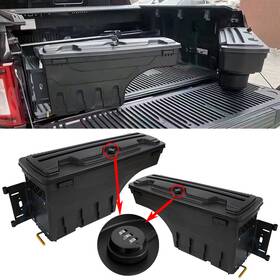 Aup8420750ma Asucarparts 2pcs Truck Bed Storage Tool Box For 2019-22 Gmc Sierra 1500 Chevy Silverado