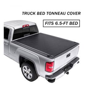 Car152259oma Asucarparts Tonneau Cover Truck Bed 6.5ft For 2004-2008 Ford F150 Soft Roll-up Retractable