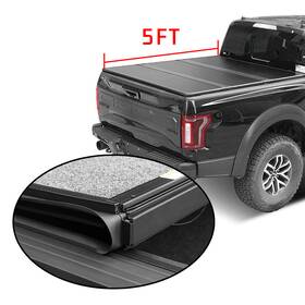 Car165252oma Asucarparts Hard Tri-fold Tonneau Cover For Jeep Gladiator Jt 2020-2022 5ft Truck Bed