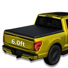 Yg-nr054 Atompickup 6ft Soft Roll Up For 16-25 Toyota Tacoma Tonneau Cover Fit Deck Rail System