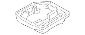 8t0-012-109-j Audi Oem Accessories 8t0012109j Genuine Spare Tire Molded Tool Box - Black / Gray