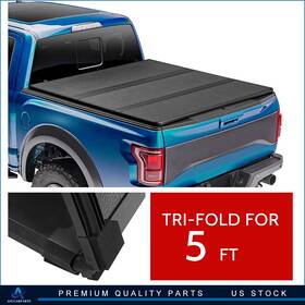 Aup10967222k Aup 5ft Hard 3-fold Truck Bed Tonneau Cover Fits Nissan Frontier 2005-2018