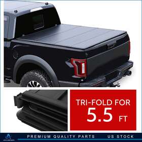 Aup16480222k Aup Lock Solid Hard Quad Fold Tonneau Cover 5.5ft Bed For Ford F-150 2015-2021