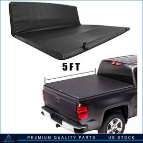Aup16798322k Aup 5ft Tonneau Cover For 2005-15 Toyota Tacoma Soft Tri-fold Truck Bed