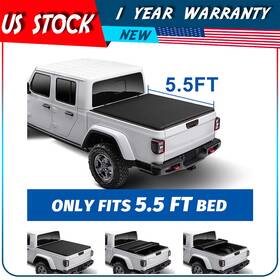 Adp154188ddp Autodayplus Tonneau Cover 5.5ft Soft Tri-fold For 2022 2023 2024 Toyota Tundra Excl.trail