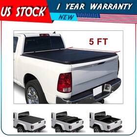 Adp16163822k Autodayplus 5ft Soft Tri-fold Tonneau Cover Fits 15-21 Canyon/colorado Truck Bed
