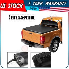 Adp162321p56 Autodayplus 5.5ft Soft Bed Tonneau Cover Roll Up For 2004-2008 Ford F-150 150