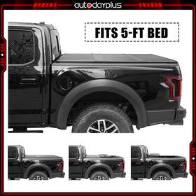 Adp165255p56 Autodayplus 5ft Hard Tri-fold Truck Bed Tonneau Cover Waterproof For 2016-21 Toyota Tacoma