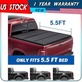 Adp16662322k Autodayplus Hard 3-fold Truck Bed Tonneau Cover For 04-20 Ford F150 5.5ft