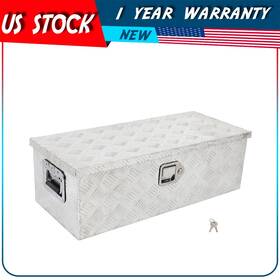 Adp17675200us Autodayplus 30 Inch Aluminum Trailer Tool Box Utility Silver For Pick Up Truck Rv
