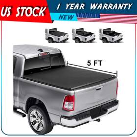 Adpc16701dp983ps Autodayplus 5ft Soft Tri-fold Truck Bed Tonneau Cover Waterproof For 2005-2015 Toyota Tacoma