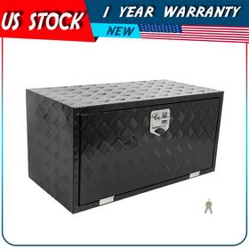 Aut183180plus Autodayplus 36 Inch X18 Heavy Duty Aluminum Storage Tool Box With 2 Chain Key For Pickup Truck