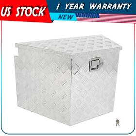 Aut183181plus Autodayplus 31 Inch Heavy Duty Aluminum Tool Box Truck Storage Trunk Trailer Tongue With Lock