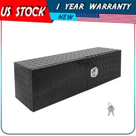 Aut183207plus Autodayplus 60 Inch 18 Black Aluminum Truck Bed Underbody Tool Box Trailer Trunk Storage