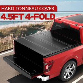 M042167b4 Autogalaxy 4.5ft 4-fold Truck Bed Tonneau Cover For 2021-2025 Ford Maverick Low-profile