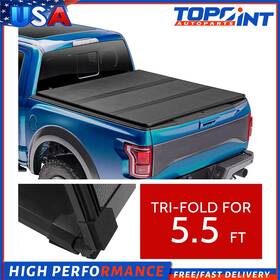 Topoint16665144r Autoparts-topoint Fit For 2014-2021 Toyota Tundra Lock 3-fold Tonneau Cover 5.5ft Short Bed