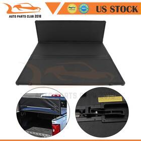 Autopartsclub2018 Apc165255c12 For 2016-2021 Toyota Tacoma 5ft Truck Bed Fiberglass Hard Tri-fold Tonneau Cover