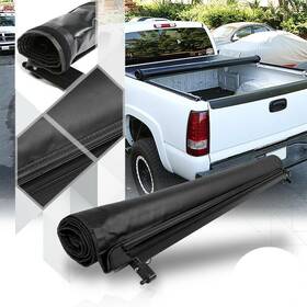 Autopartsclub2018 Apc166630c12 For Dodge 2002-2019 Ram 1500 8ft Soft Long Bed Vinyl Roll-up Tonneau Cover