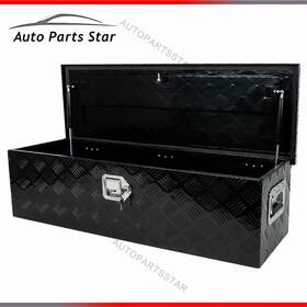 W55402z-g Autopartsstar 39 Inch X13 X10 Black Aluminum Heavy Duty Pick-up Truck Bed 5 Bar Tread Tool Box