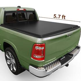 Autosaver88 199449035176 5.7ft Soft Bed Roll-up Tonneau Cover For 2019-2025 Ram 1500 New Body Truck Top