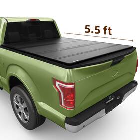4-fold Autosaver88 199449439813 5.5 Ft Hard Bed Tonneau Cover For 2015-2025 Ford F150 F-150 Water Proof