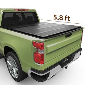 Beysh6ypqs Autosaver88 5.8ft Bed Hard 4-fold Tonneau Cover For 2019-2025 Silverado / Sierra 1500 Truck