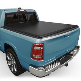 Maauttqw9n Autosaver88 Truck Bed Tonneau Cover Quad Fold Soft 6.4ft Dodge Ram Black 2002-2026 2003-2026