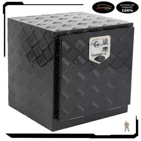 Add18317022r Autoutdoor Aluminum Storage Tool Box With 2x Chain 18 Inch X 17 X18 For Truck Garage Home Office
