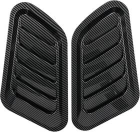 06526 Autoxbert 2x Air Flow Intake Hood Scoop Bonnet Vent Cover Universal