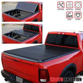Autozensation 841808185854 Fit 2020-2024 Jeep Gladiator Jt 5ft 60 Inch Short Bed Hard Tri-fold Tonneau Cover