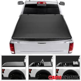 Autozensation 841808196935 Fit 2009-2018 Dodge Ram 1500 5.6ft 5.7ft Soft Short Bed Quad Fold Tonneau Cover