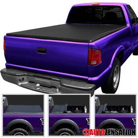 Autozensation 841808198847 Fit 1994-2003 Chevy S10 Gmc S15 Sonoma 6ft Soft Roll-up Truck Bed Tonneau Cover