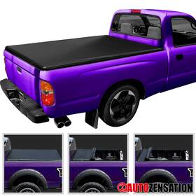 Autozensation 841808198991 Fit 1989-1994 Toyota Pickup 1995-2004 Tacoma 6ft Soft Roll-up Bed Tonneau Cover