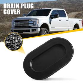 4l3z99277b76aa Auxito New Fits Ford F150 1997-2023 Truck Bed Front Oval Drain Plug Cover Cap Black Oem