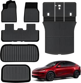 Afma-308 Auxko All Weather Floor Mats For 2025 2026 New Tesla Model Y Juniper Cargo